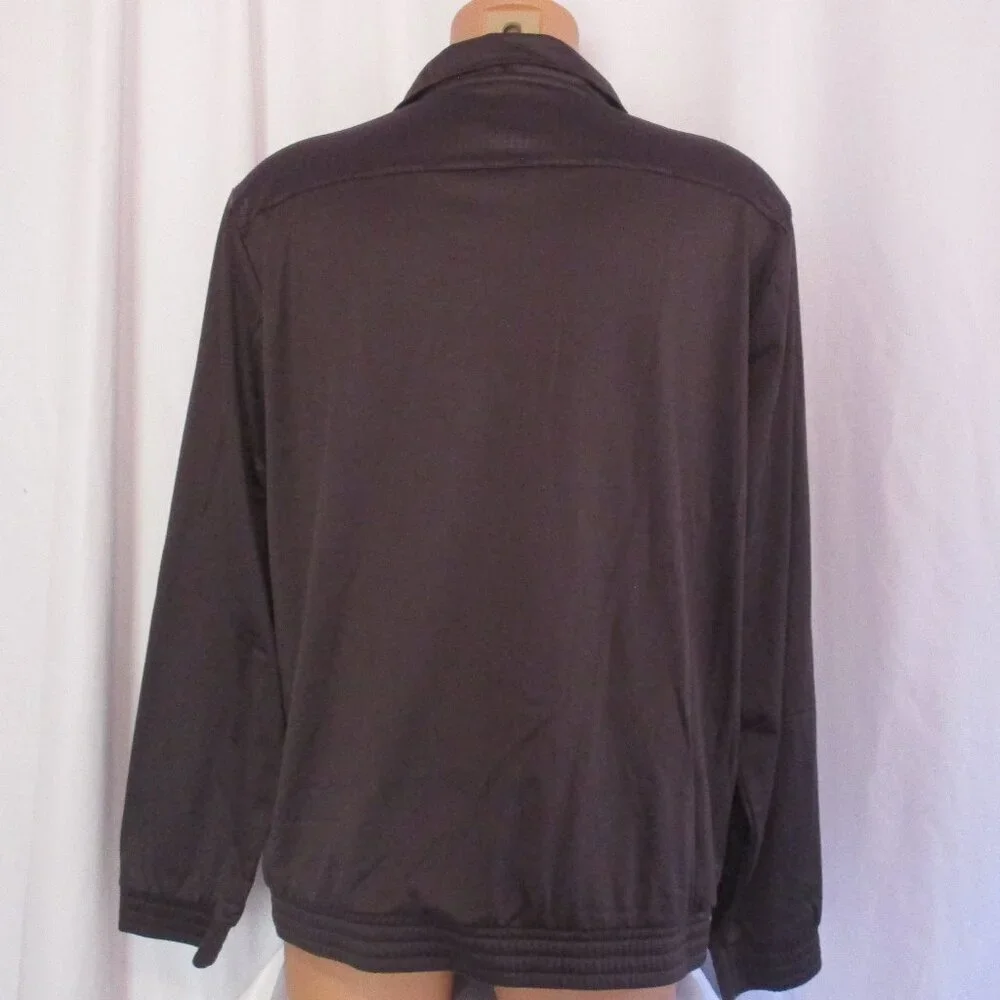 Tek Gear Grey Warm Up Polyester Jacket XL